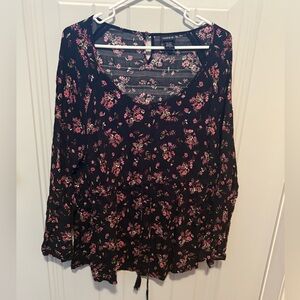 Torrid Floral Black Women's Top